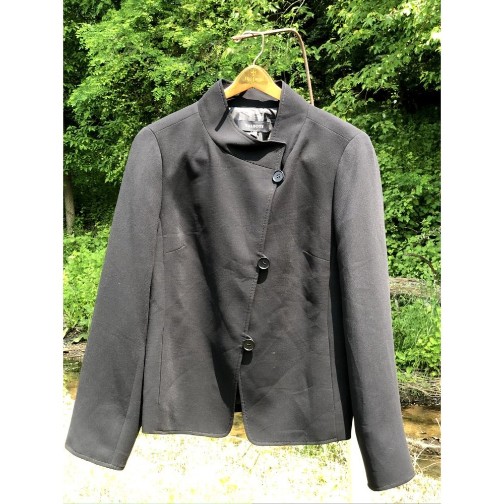 Talbots Classic Black Career Blazer Jacket